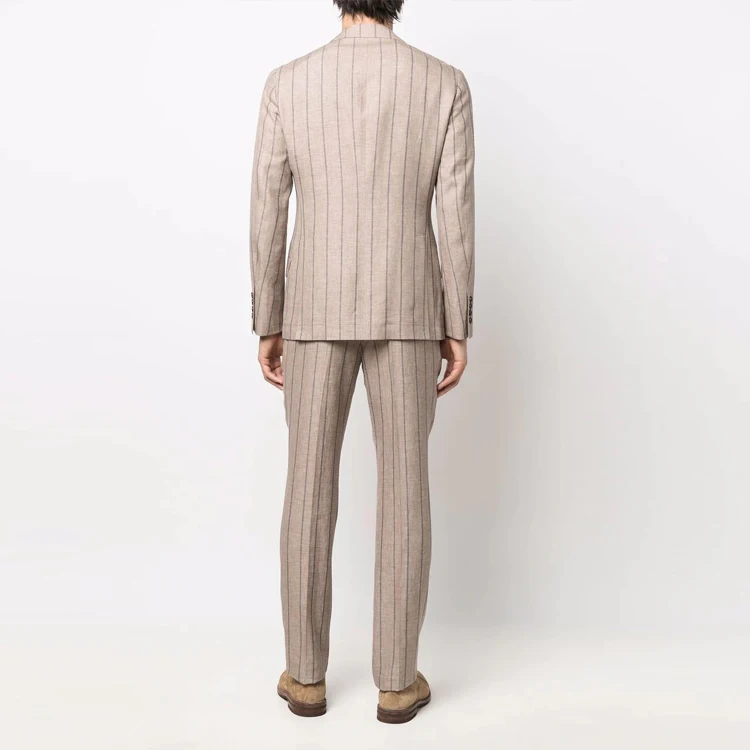 OEM High Quality  Suit Blazer Fashion Men Business Polyester men formal linen Suit