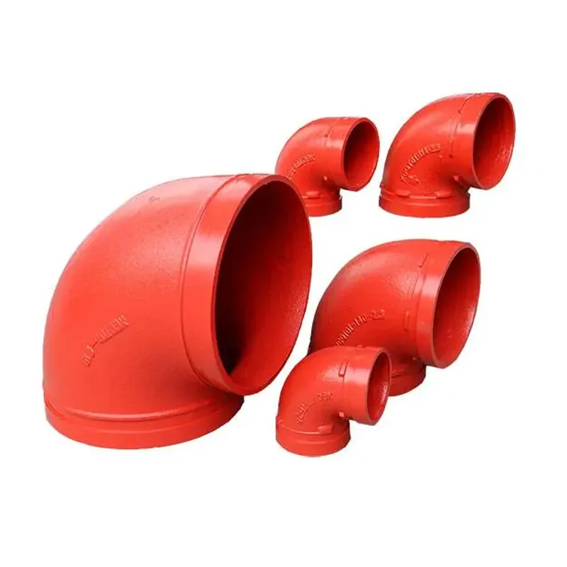 Rigid Couplings Tee Elbow Cross Fire Water System 4 Inch Cast Iron Groove 90 Degree