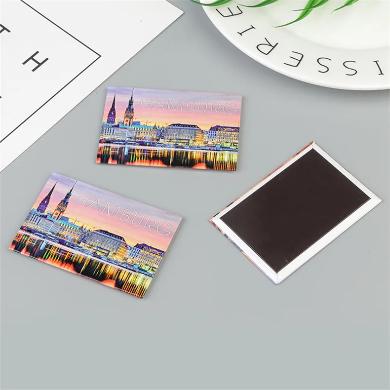 Factory Direct Metal/Rubber/Epoxy/Foil Magnets Custom City/Country Fridge Magnet