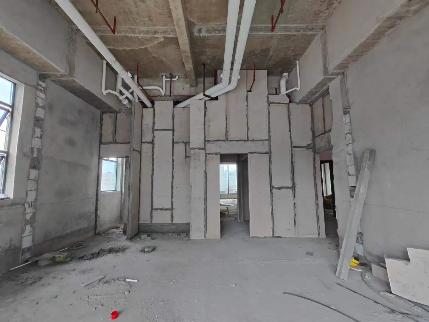 Fiber Cement Board for EPS Sandwich Panel 610*2440*50 75 100 125mm Calcium Silicate Board Fireproof Panel