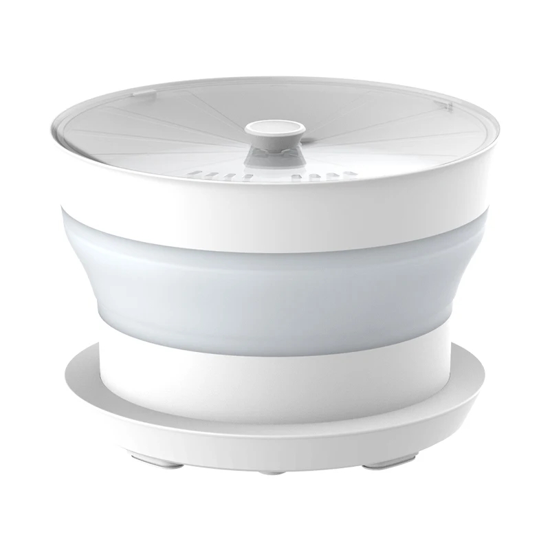 Foldable storage fruit and vegetable washer machine for older