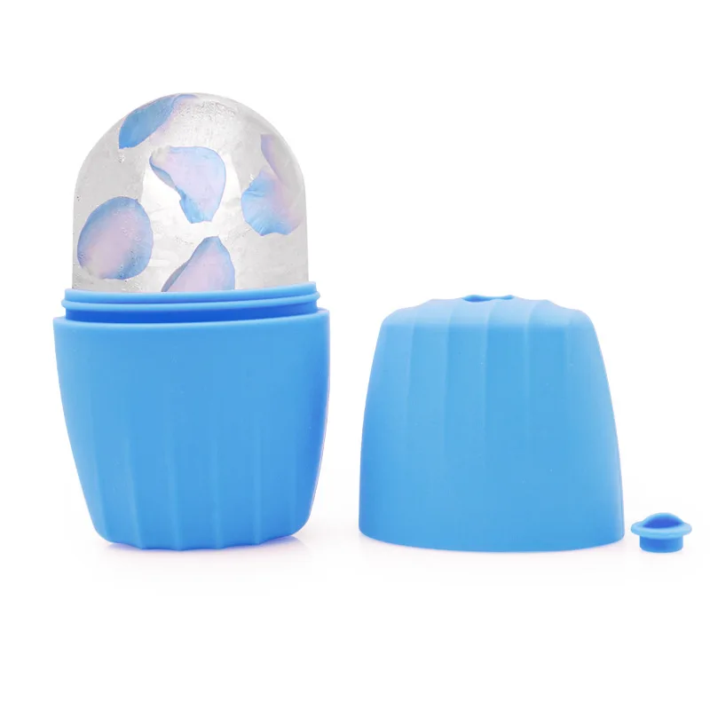 For Face Massager to Enhance Skin Glow Shrink & Tighten Pores Reusable Facial Ice Roller Silicone Ice Mold Anti-aging Removable