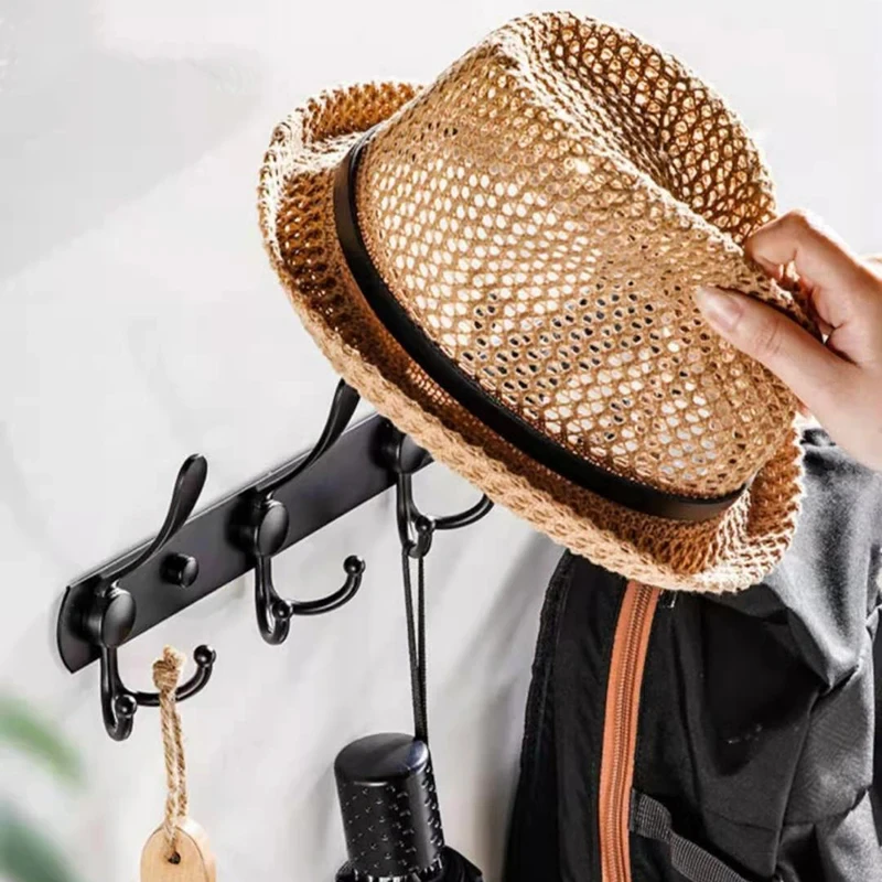 Stainless Steel Wall Hook For Coat Rack Towel Hanger Metal Bathrobe Bathroom Entrance Storage Rack