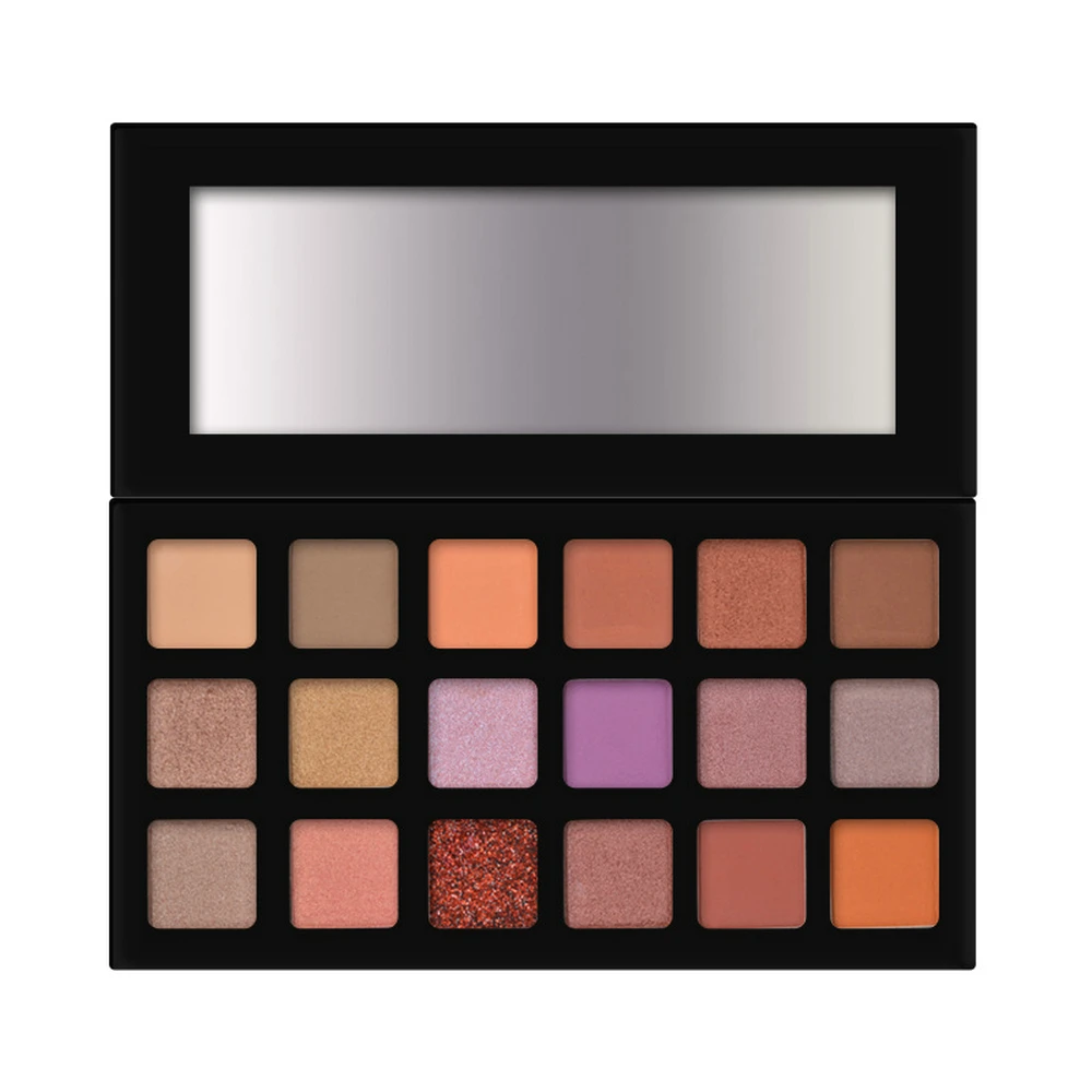 18-color Waterproof and Easy-to-color Earth Color Eyeshadow Palette Without LOGO Private Customization