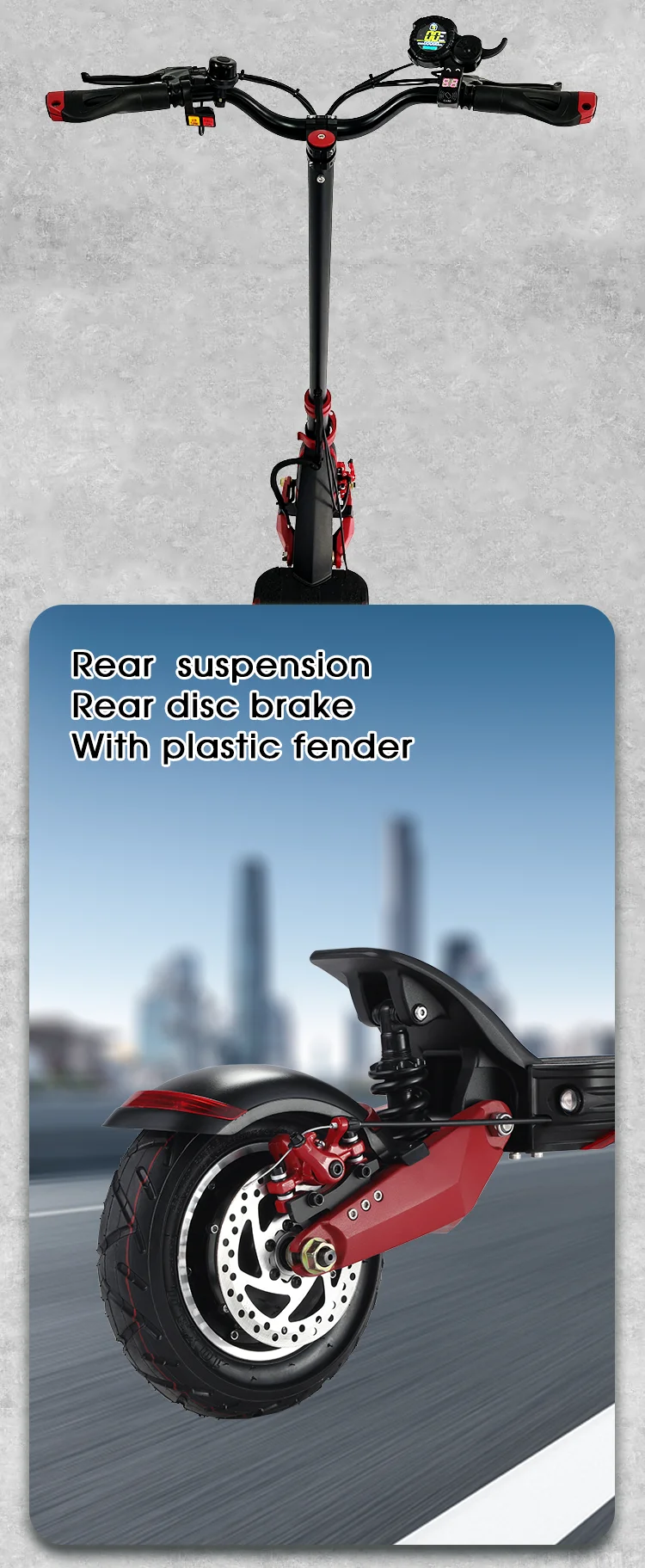 US Warehouse Zero 10x Delivery 52V 23AH 2000W Foldable Two Wheel Off-road Tire Electric Scooter