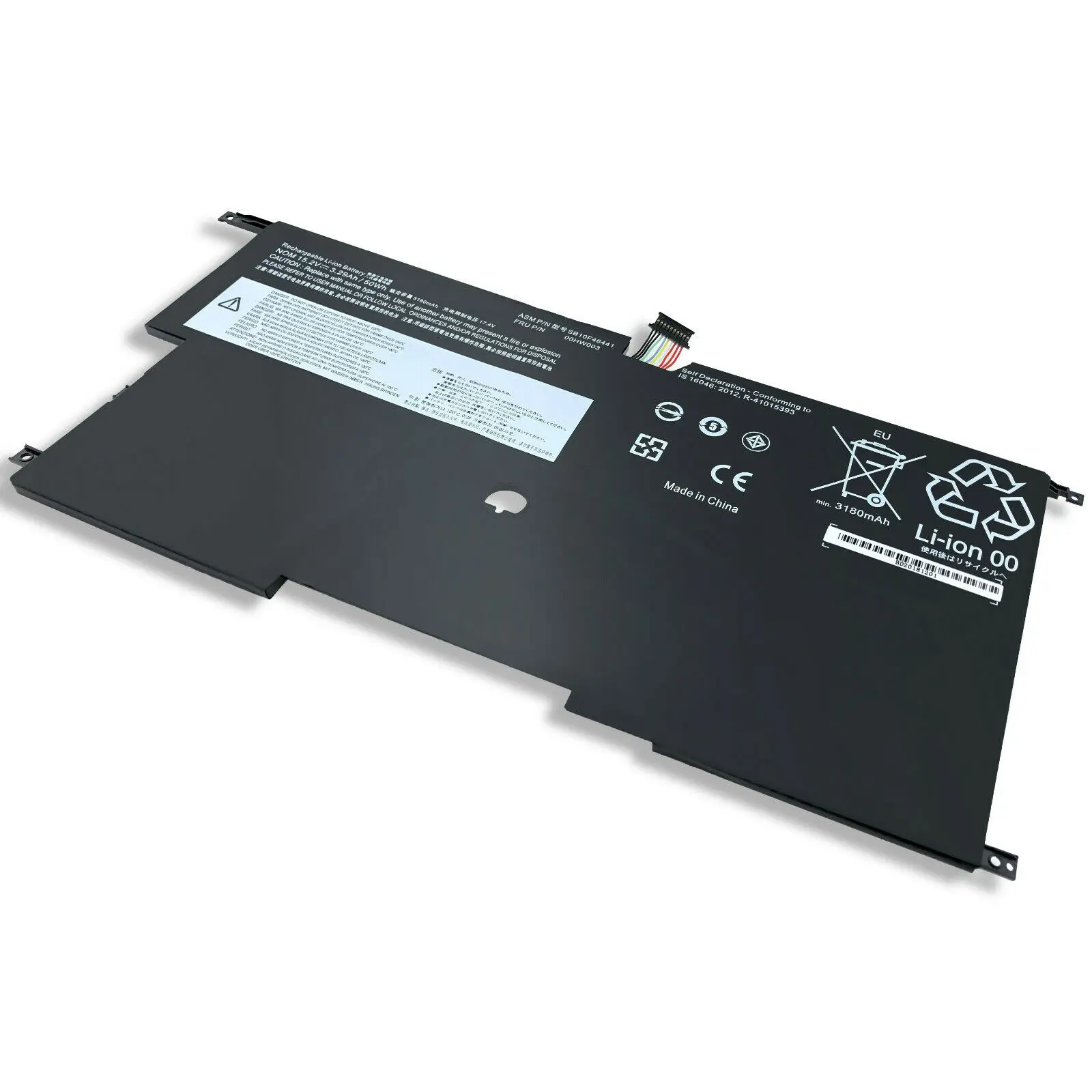 15.2V 50Wh 00HW003 Laptop Computer Notebook PC Battery for Lenovo ThinkPad X1 Carbon Gen 3 Series 2015 Laptop