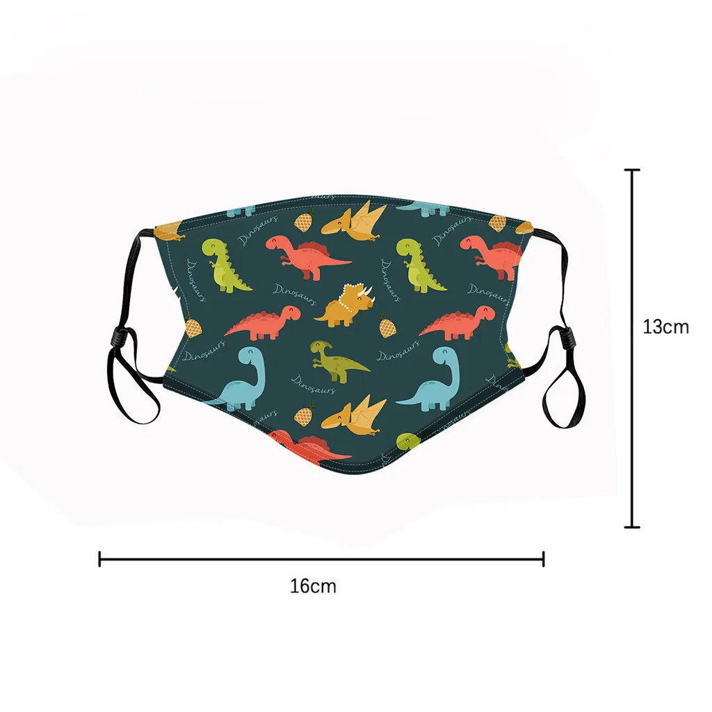 Adjustable earloop washable breathable cotton face fitting fabric kids face mask for children