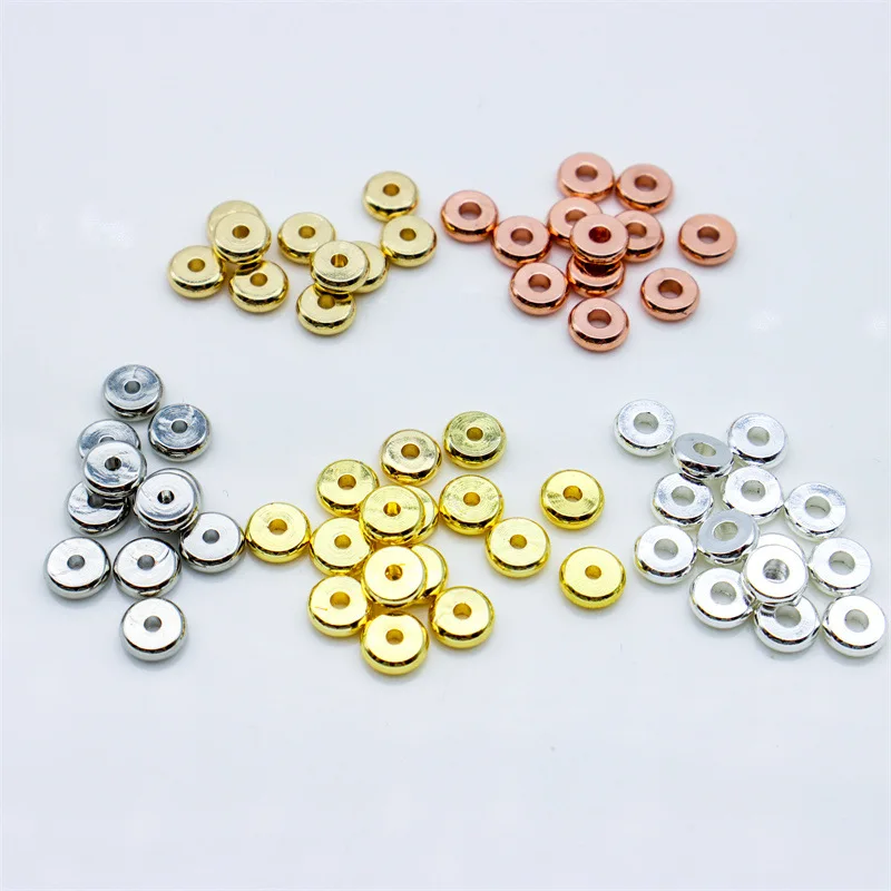 14K 18K Gold Plated Filled Findings Disc Heishi Spacers Bali Beads for Jewelry Making