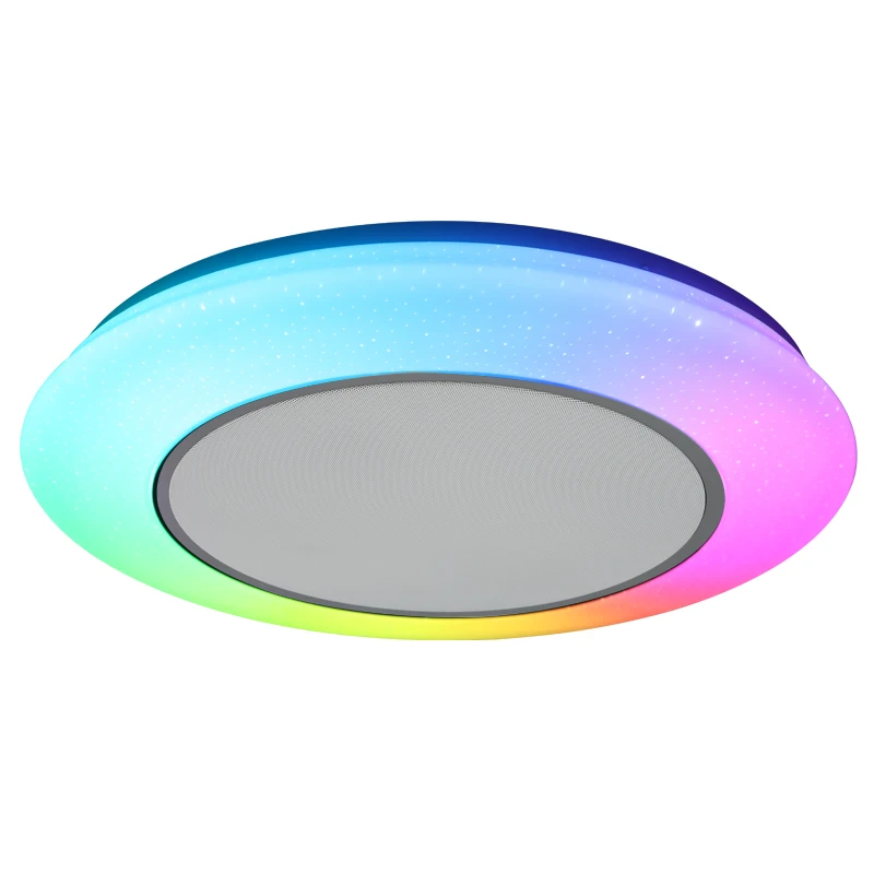 Smart Music Speaker light With remote Control Lamp 24W 36W 48W RGB Party LED Ceiling Light bluetooth ceiling light Multi colors