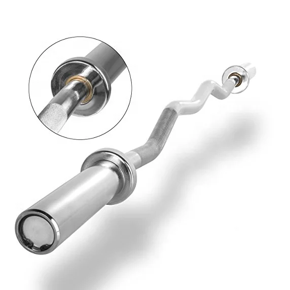weight lifting bar  Chrome Straight  curl bar barbell weight Barbell Bar