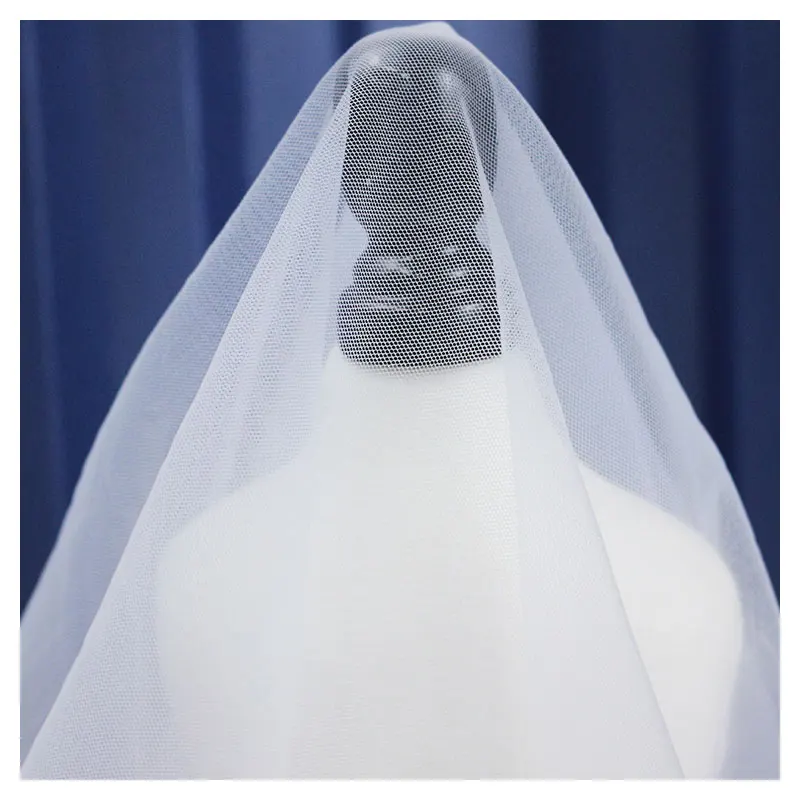 Free Sample Fine Holes Breathable Soft 100% Nylon Rhombus Tulle Fabric For Garment