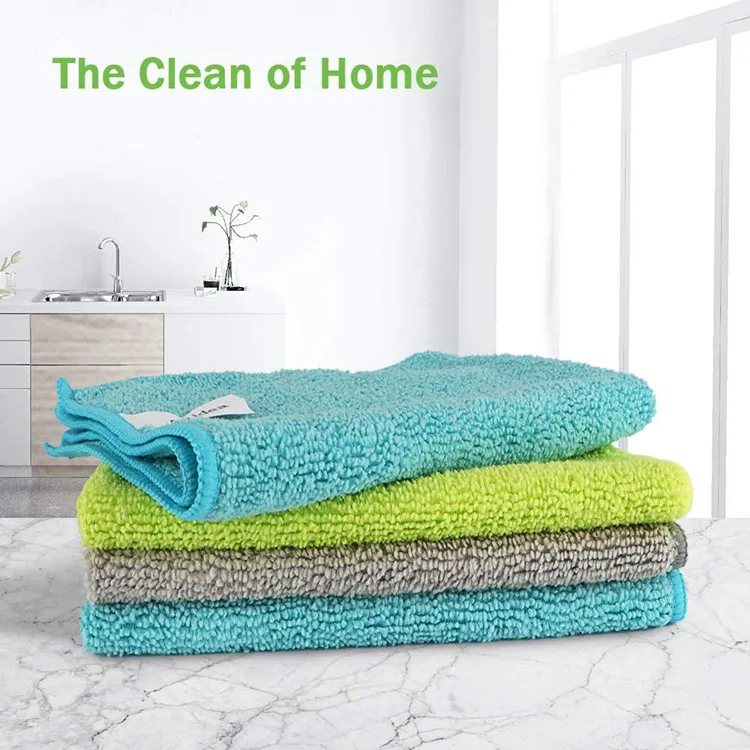 Microfiber Cleaning cloth 2pcs/set 80% polyester 20% polyamide material for kitchen car cleaning cloth
