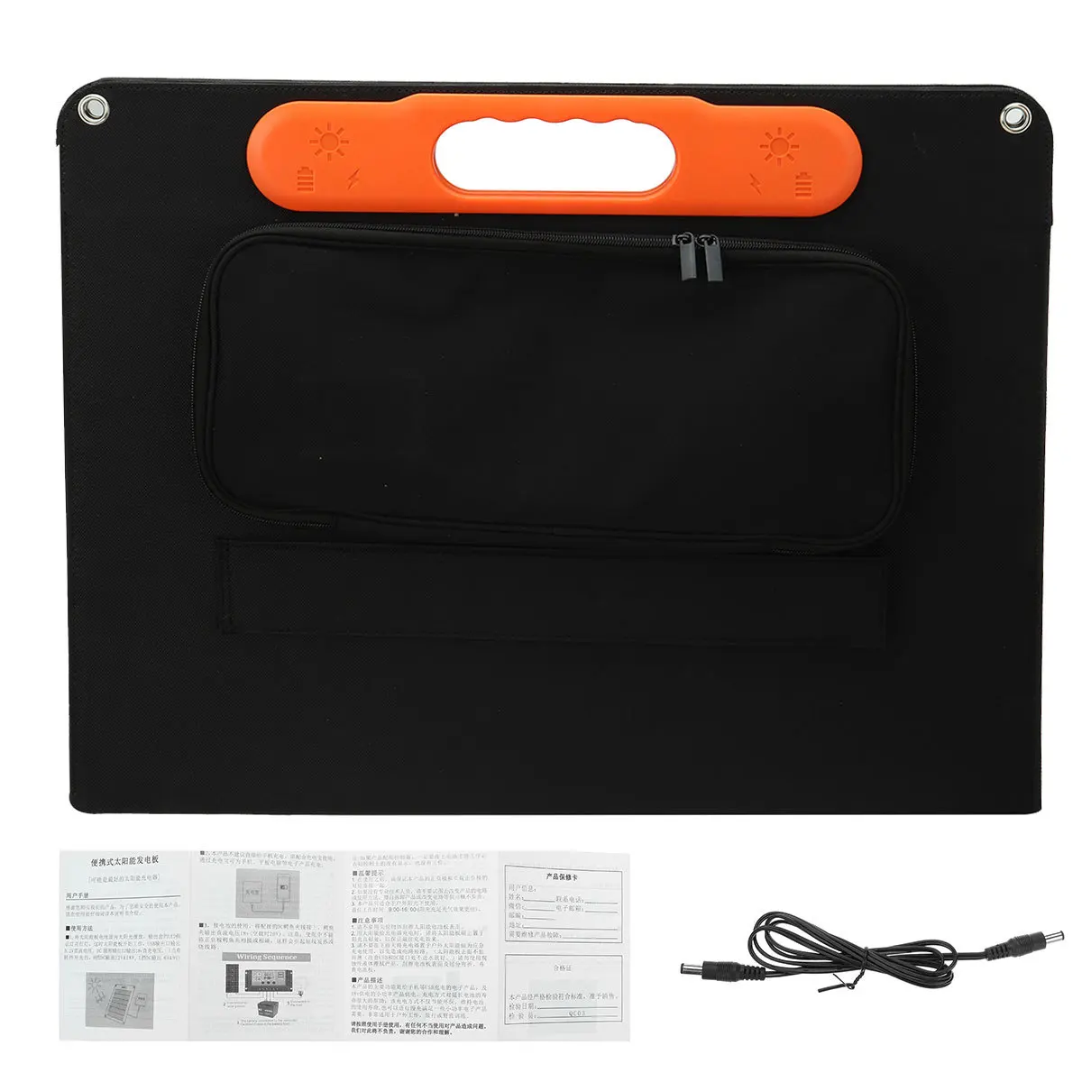 50w Monocrystalline silicon wafer Solar Foldable Panels Solar Flexible Plate Folding Solar Bag