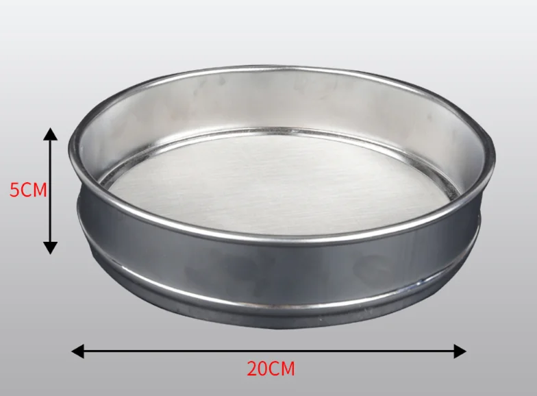Factory direct supply stainless steel food experimental industrial sample sieve flour  sieve filter sieve customized