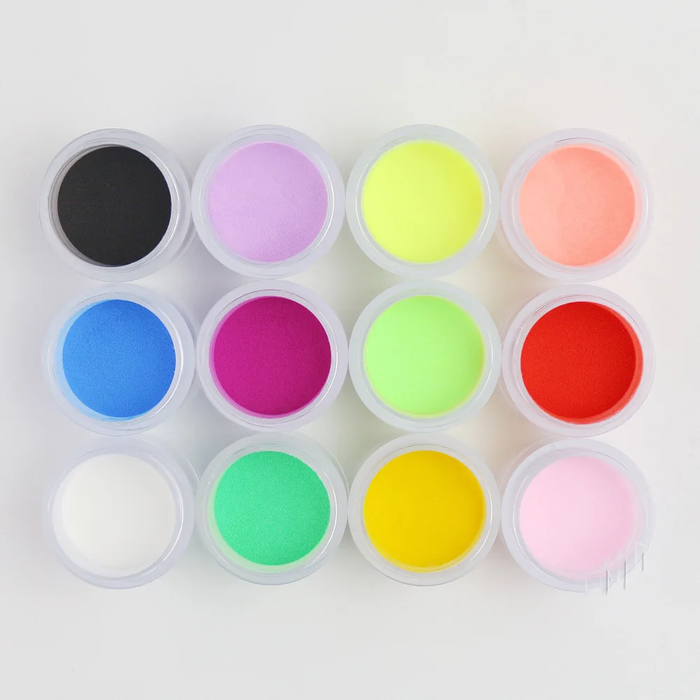 12 Colors  10 g Option Acrylic Polymer Powder Builder Nail Art Supplies Manicure Tool