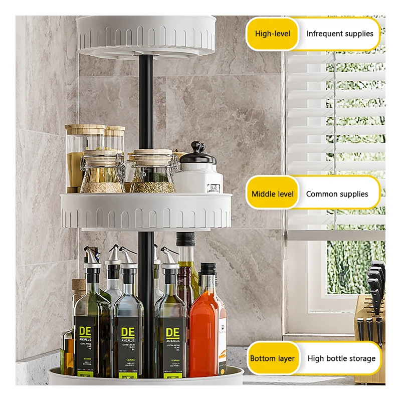  XingYou rotary spice rack multi color modern display