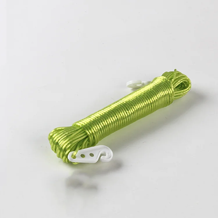 20M Washing Clothesline Rope PVC Steel Wire Cloth Line Travel Portable Clothes Line