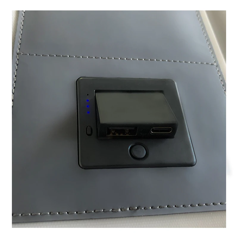 Elegant Leather Mini Briefcase with Built-in 10000mAh Battery for Effortless Wireless Charging