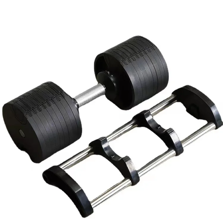 Hot selling Automatic Adjustable Dumbbells Metal 32kg Automatic Free Weight Dumbbell Set Adjustable