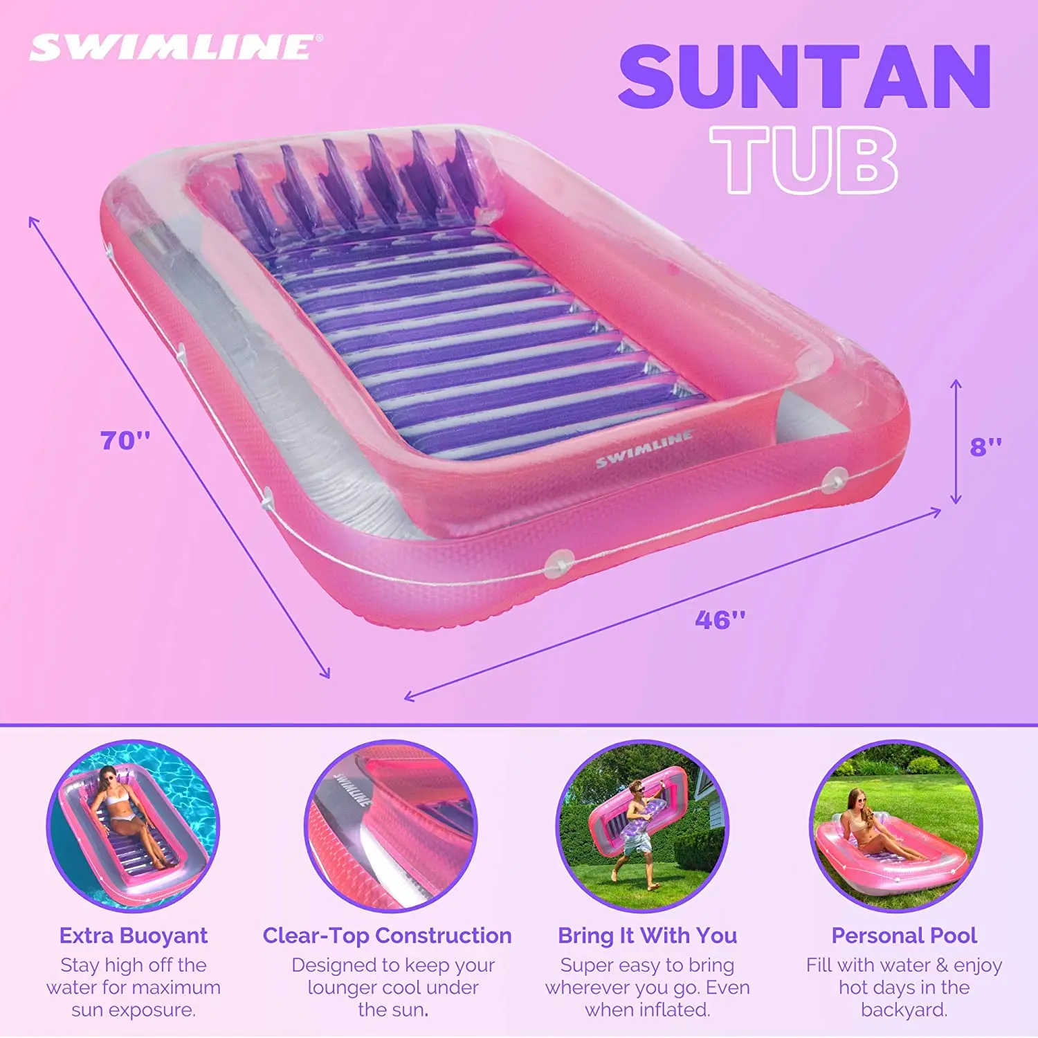 Summer Outdoor Inflatable Pool Float Beach Floats Foldable Floating Pool Lounger Customizable Water Mattress