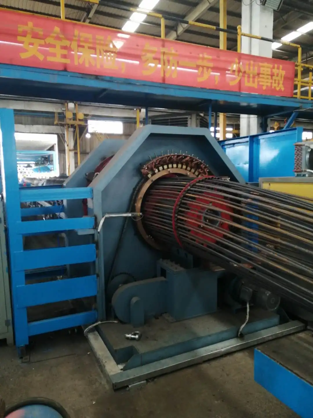 automatic steel wire concrete pile cage making machine