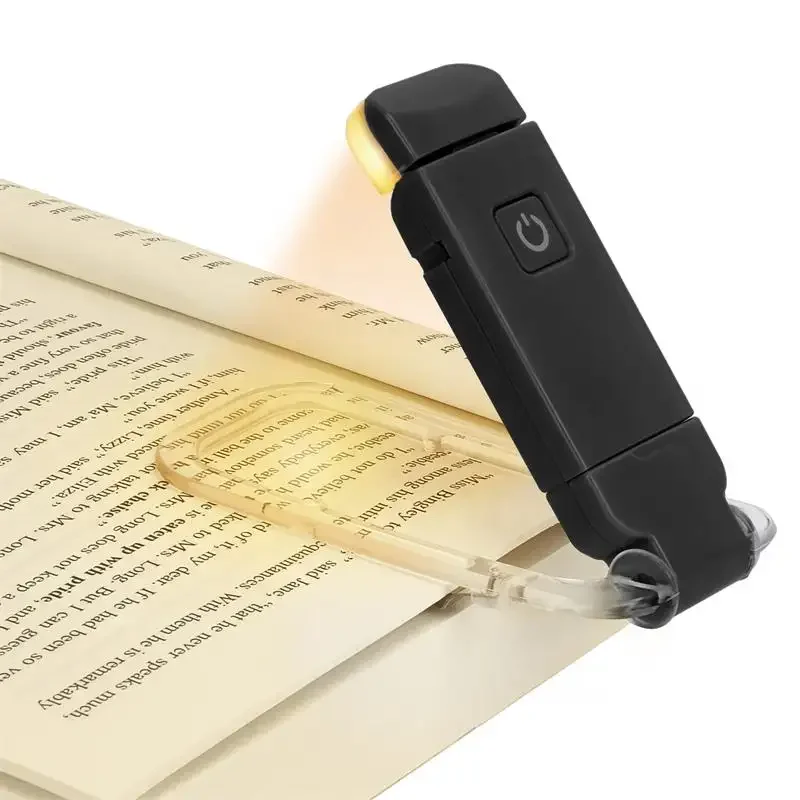 USB Rechargeable Book Light for Reading in Bed Portable Clip on Book Light Mini LED Reading Light