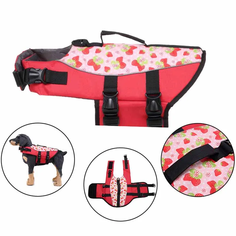 PiCiPaw High Flotation Dog Life Jacket with Rescue Handle Reflective Pet Swimming Vest Safety Vest