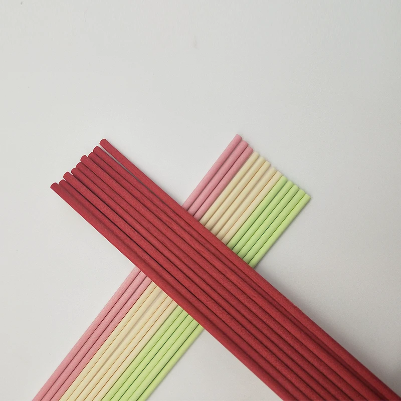 Fashion Decorative Red Fiber Sticks Air Diffuser Coloured Reed Refill Sticks