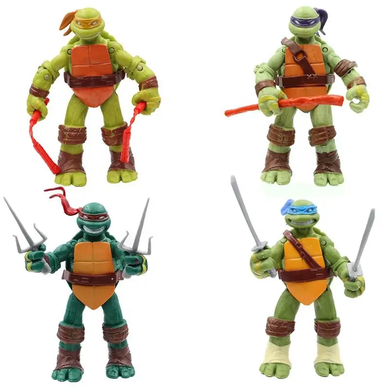 Best Selling 4pcs/lot-pvc Toys Movie Game Characters Turtles Action Figure Pvc Toys