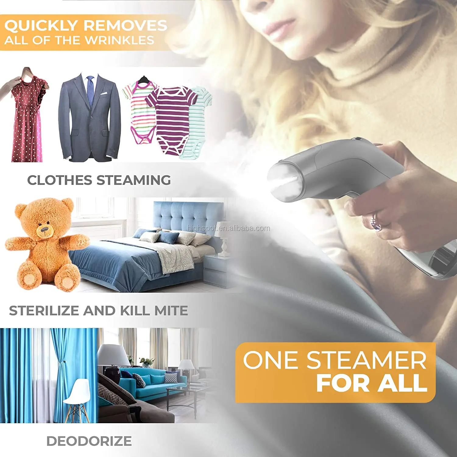 Отпариватель для одежды для путешествий и дома портативный отпариватель для одежды и ткань без петель растяжимый, безопасный и удобный