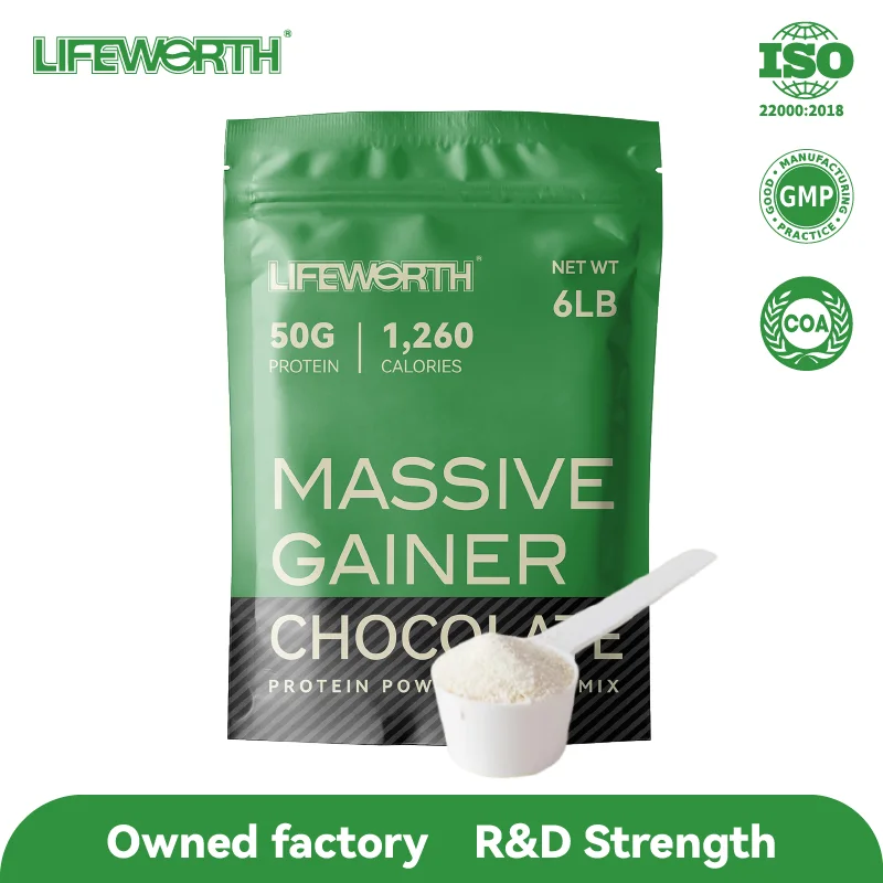 LIFEWORTH Sports Nutrition Serious Mass Weight Gainer Whey Protein Powder Creatine Zinc Gym Supplements Manufacturers