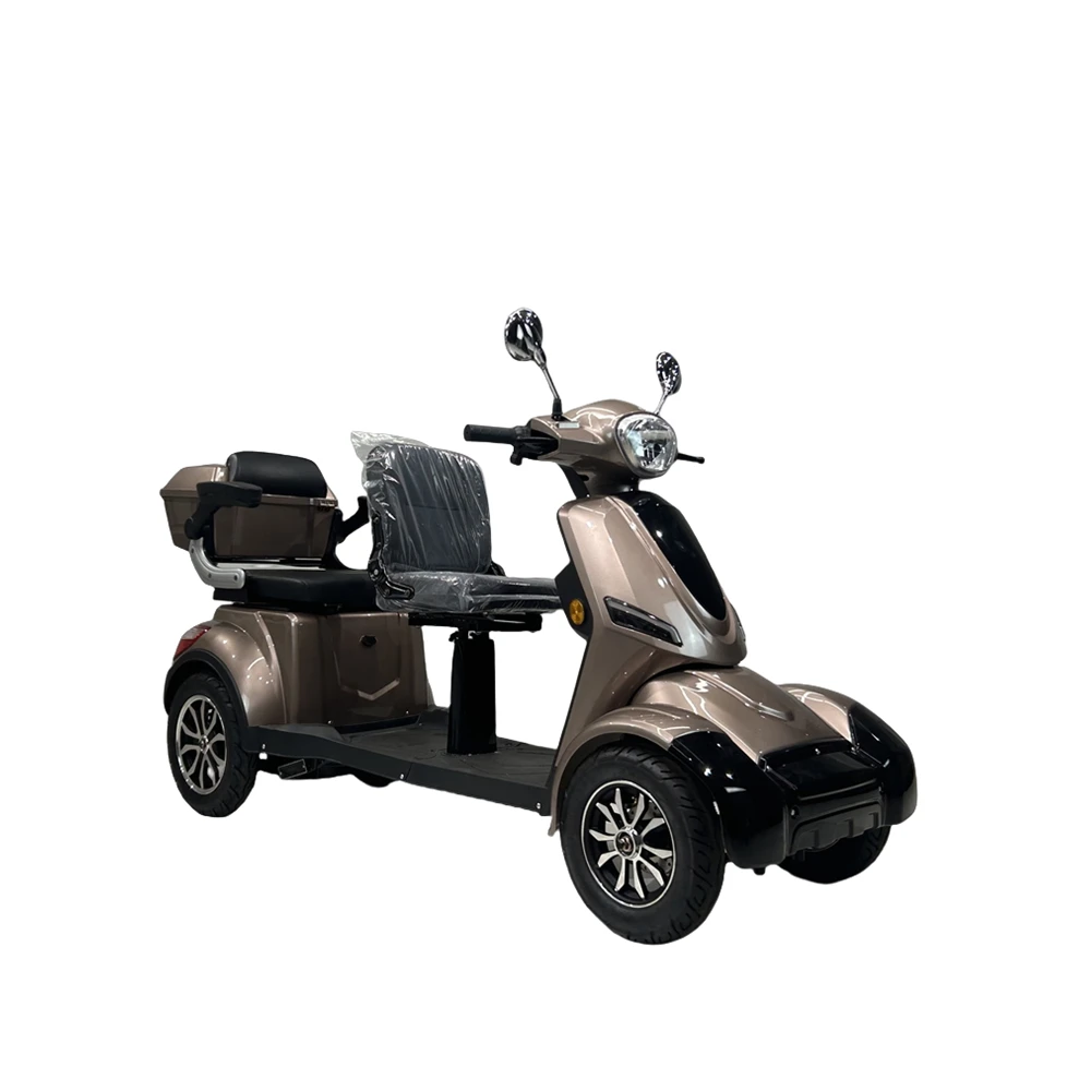classic 1000 watt 60V 4 wheel four wheels four-wheel two seat 2 person electric scooter for adult