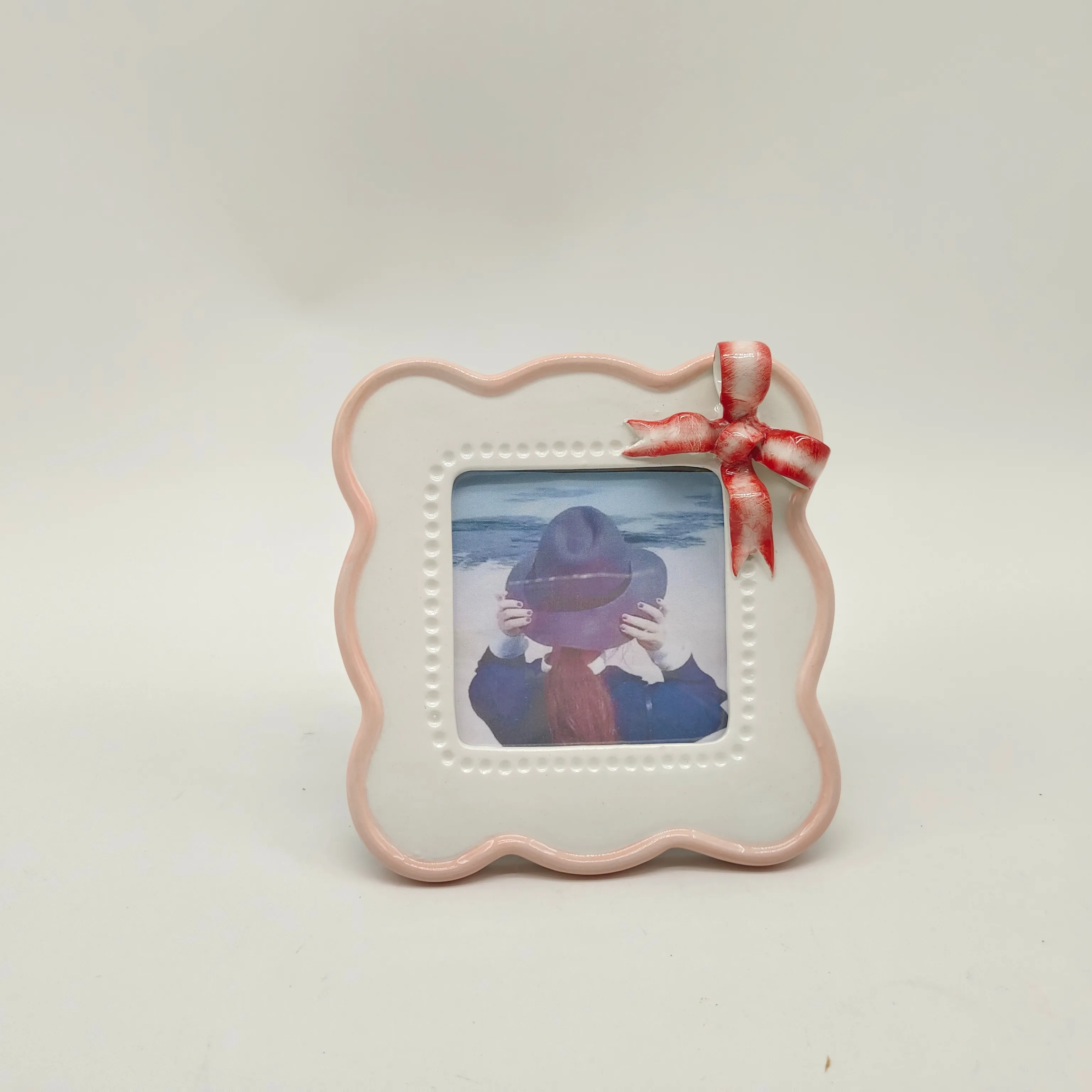 Hot Selling Latest Design Customized Gifts Decoration DIY Picture Frame Ceramic Photo Frame