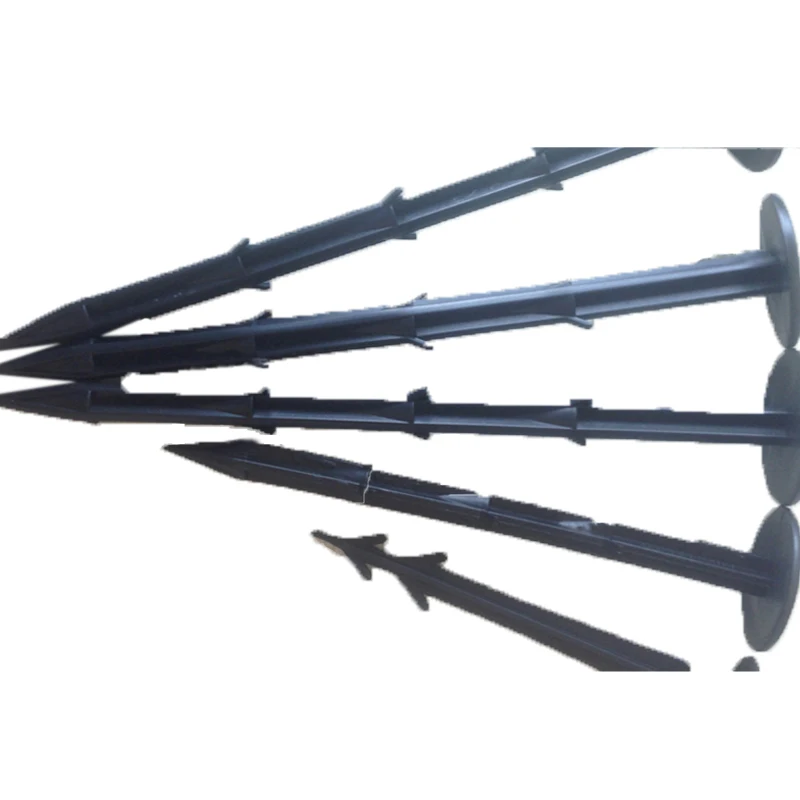 115 см маленькие садовые пластиковые гвозди, мульчированные колышки для фиксации наземного покрытия, маленькие пластиковые колышки для фиксации наземного покрытия