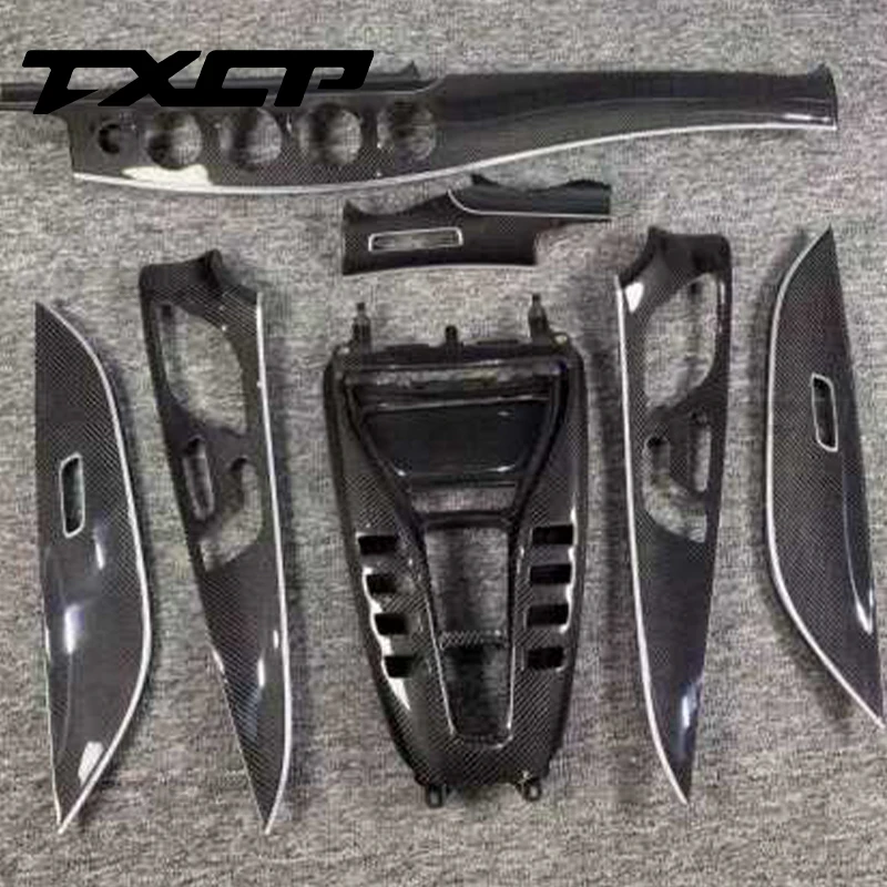 Carbon Fiber Interior For Mercedes Benz C Class C260 C200 C300 C180 C63 W205 C43 AMG Replace Carbon Fiber Car Interior