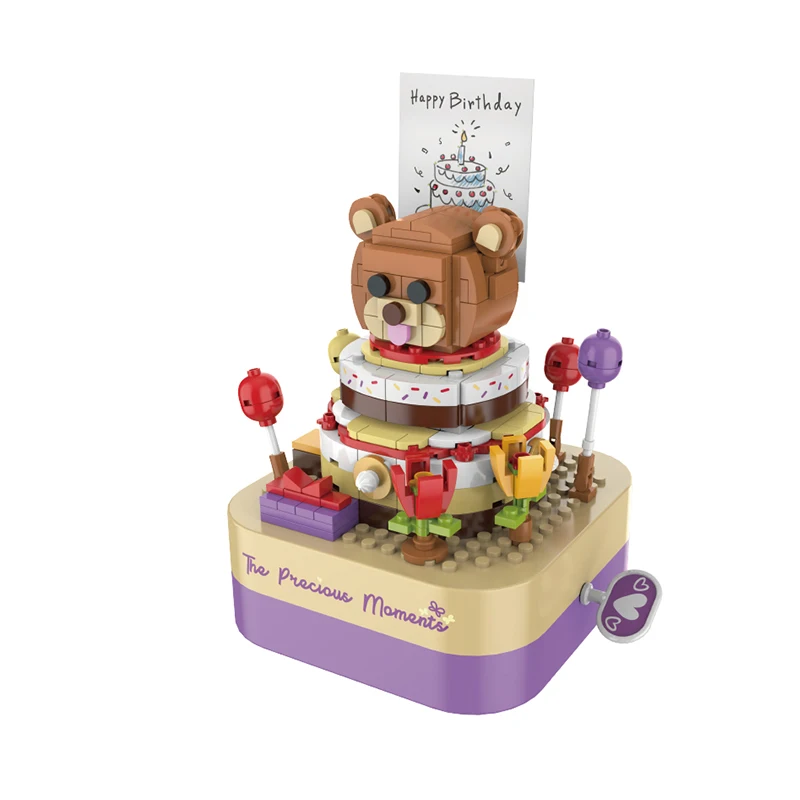Christmas Tree Clockwork Spring High Quality Building Block Music Box