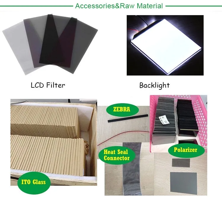 Monochrome segment lcd display custom small lcd display panel manufacturers