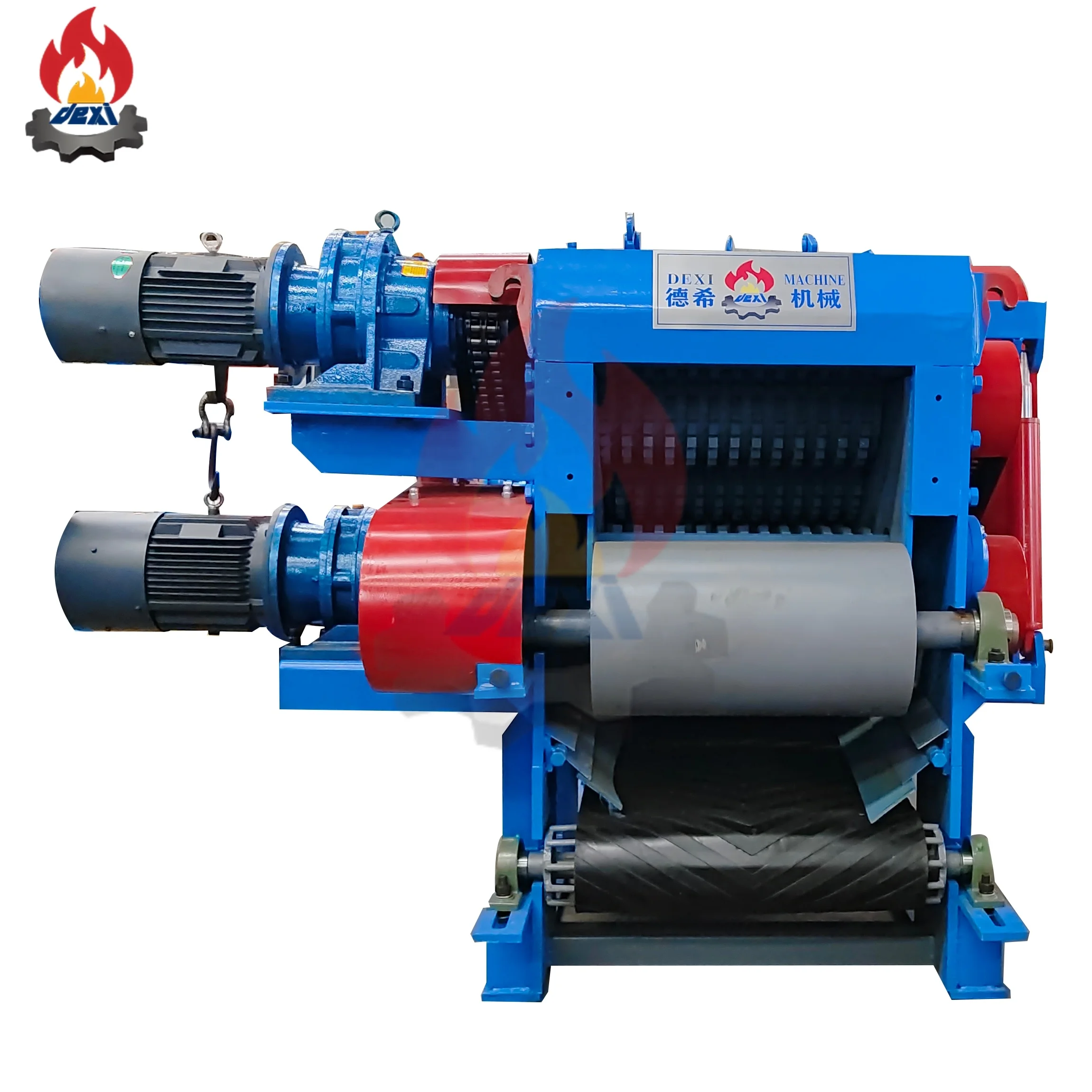 Big Hammer Mill Mobile Wood Crusher Making Sawdust Diesel Bamboo Coconut Shell Husk Wood Chipper Shredder