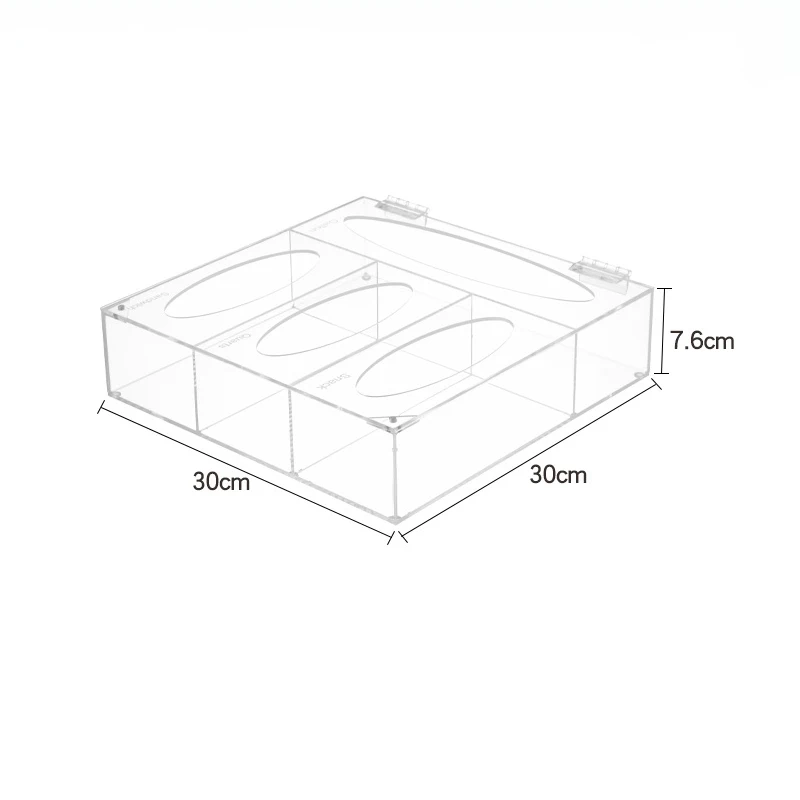 Acrylic Ziplock Bag Storage Organizer Clear Kitchen Drawer Baggie Box With Lids Food Storage Bag Holders