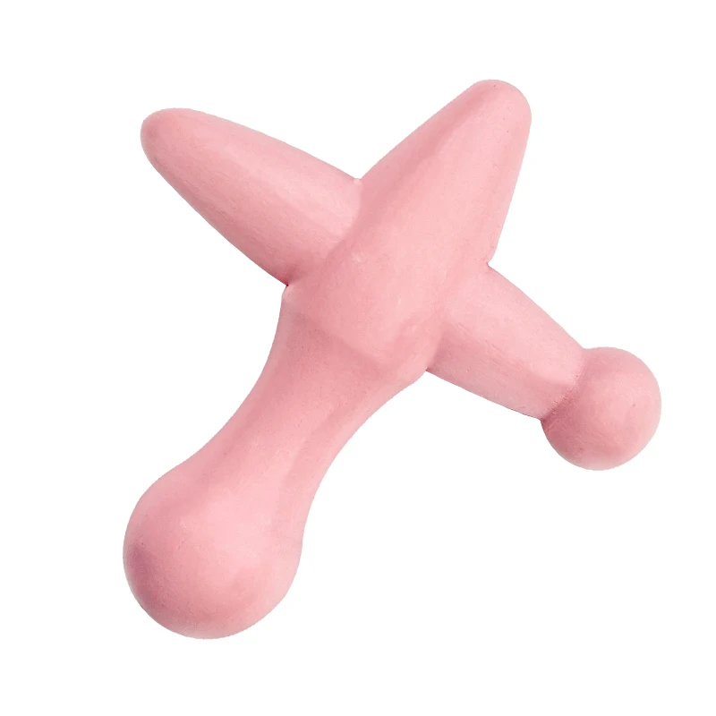 Wholesale pink acupoint massager Christmas Gift Home Gift Wooden massage tool Wood therapy head massager