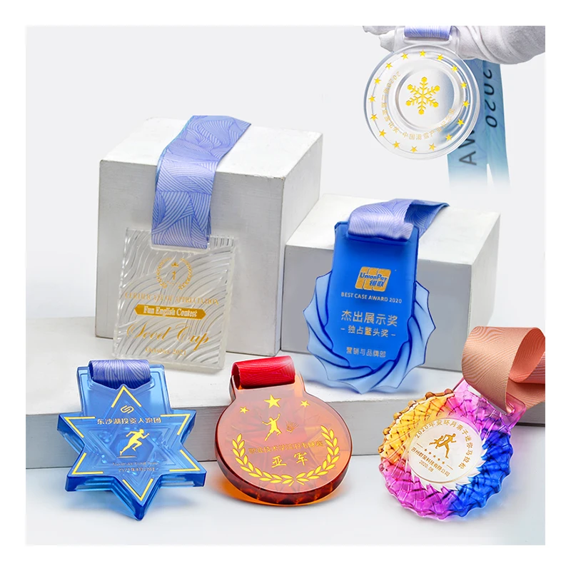 Jadevertu luli  Crystal medal  for  School Student sport Prize Presentation Customize  custom award