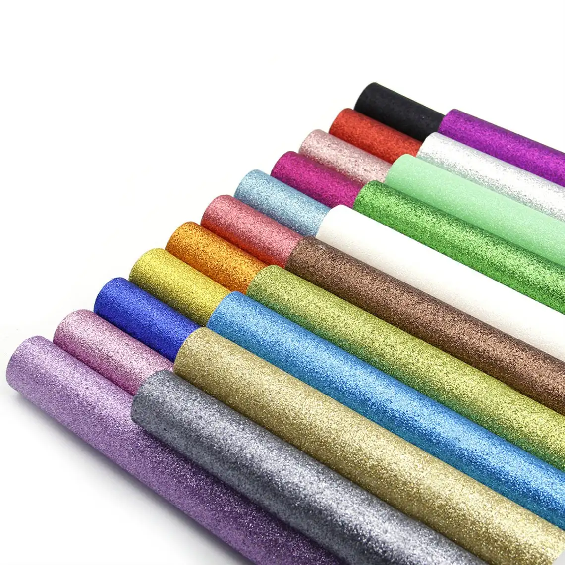
 Shiny Synthetic Vinyl Glitter Fabric Sheets Chunky Faux Leather For Shoes Bags Bow Crafts 22*30cm  