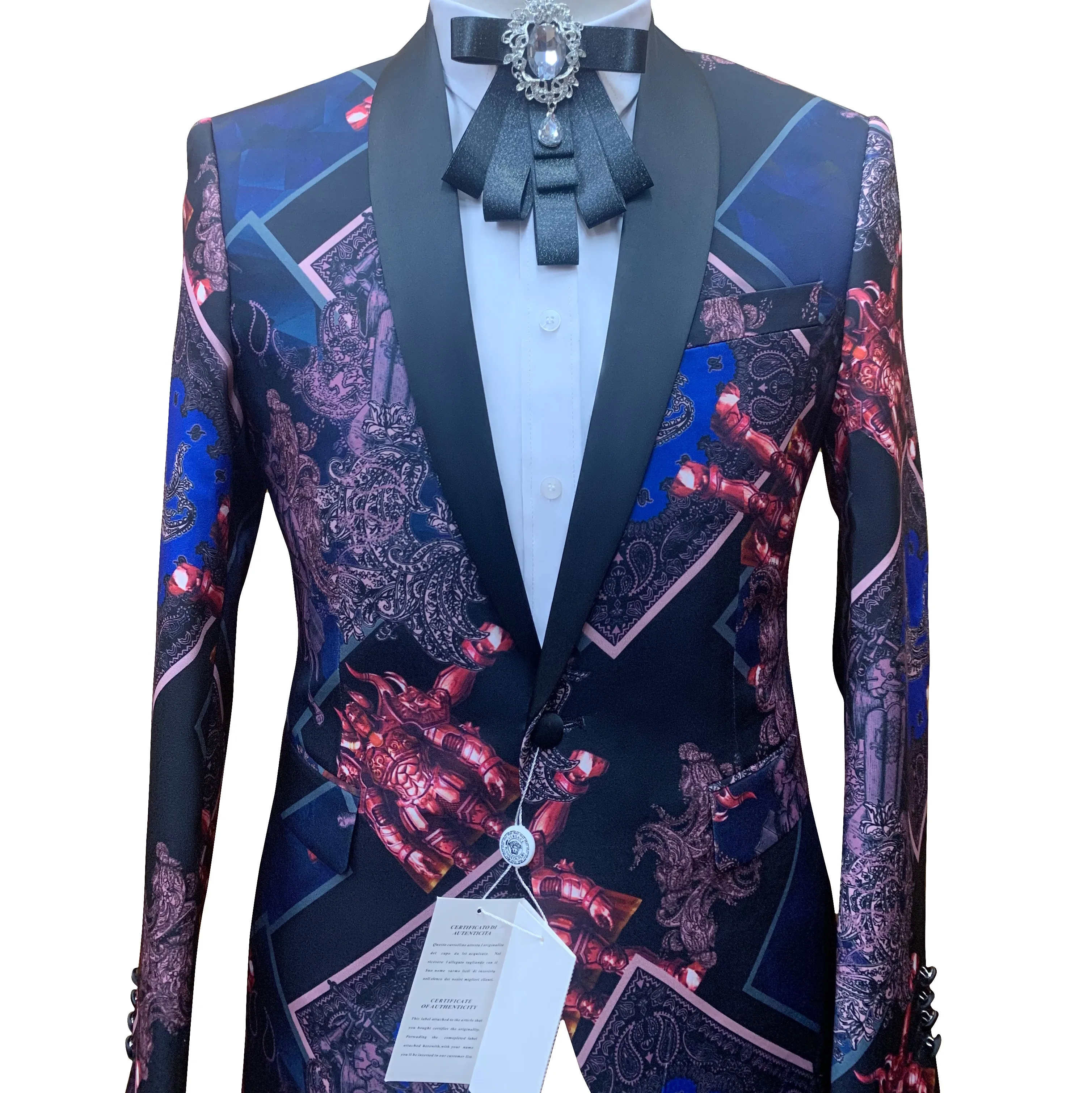 
Shawl-Collar Blazer Jacket Men Wedding Party Tuxedo DJ Nightclub Prom Stage Singer Costume Homme 