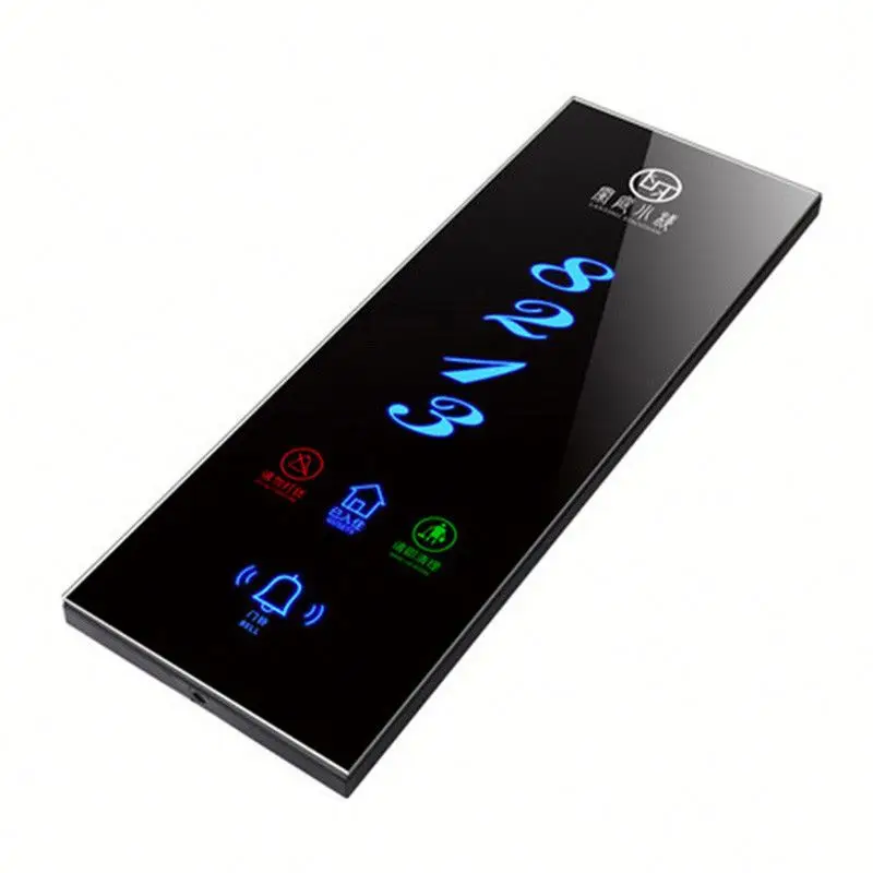 Wired Hotel Room Door Bell Hotel System, D.N.D, MAKE UP, WAITING Door Number Plates For Hotel