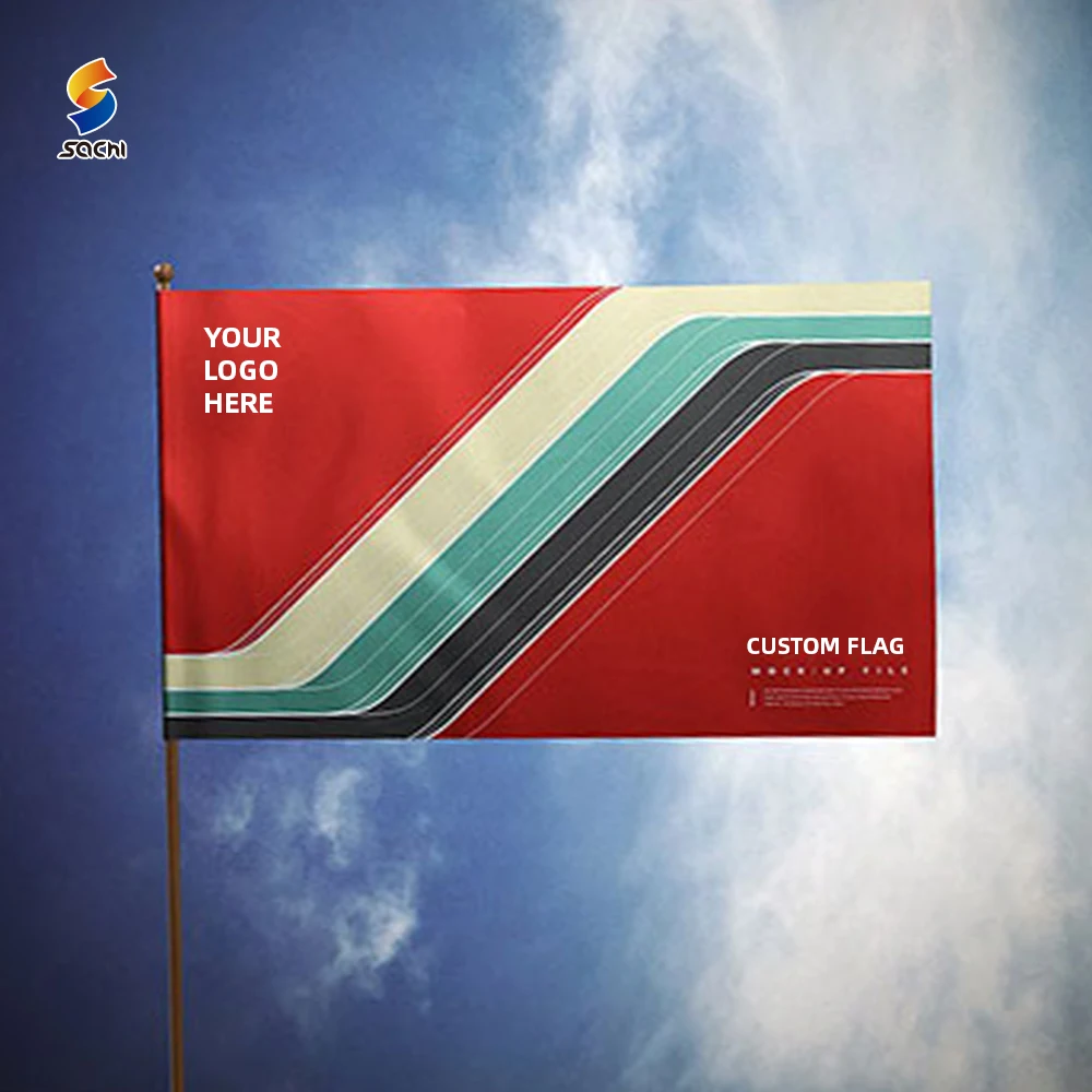Wholesale 100% polyester custom flag events sports promotion all countries advertising banner flag ,street pole banner