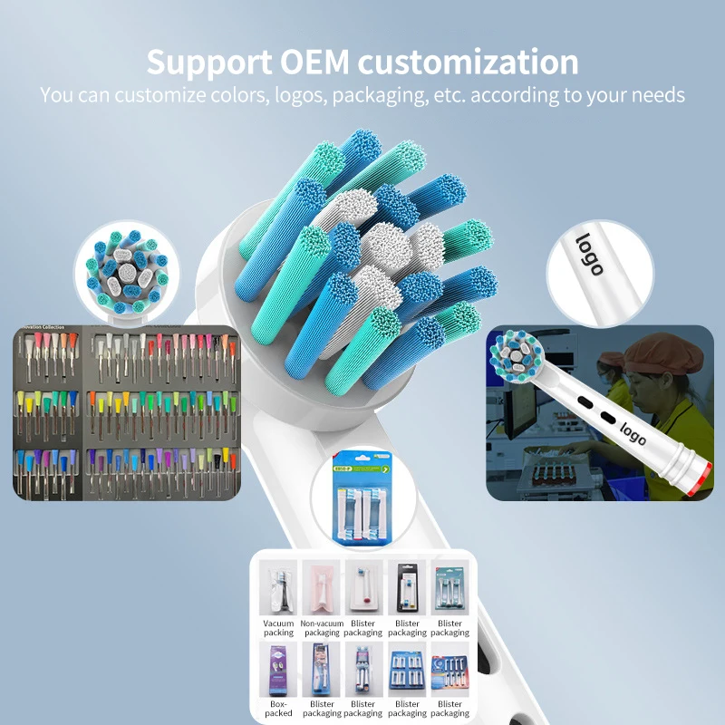 17x Replacement Electrical Toothbrush Heads For Rotary Electric Toothbrush