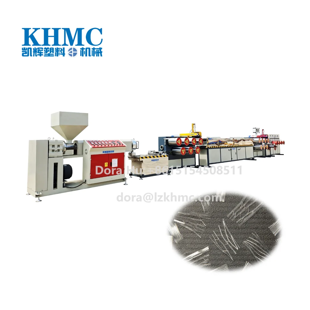 Wholesale PP Monofilament Concrete Fiber Extruder Machine/ Macro Fiber Produce Extrusion Line