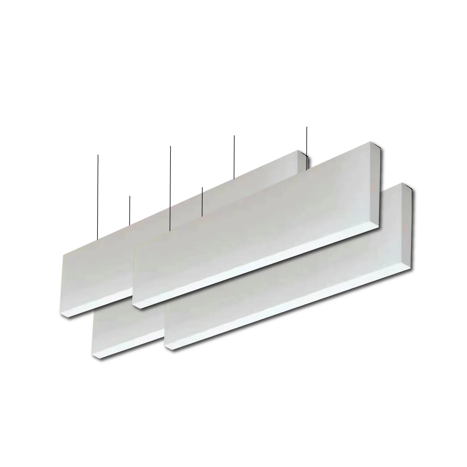 Insulation Ceiling Panel Suspended Acoustic Baffle Circular square for Library Showroom Design Mineral Wool Panels