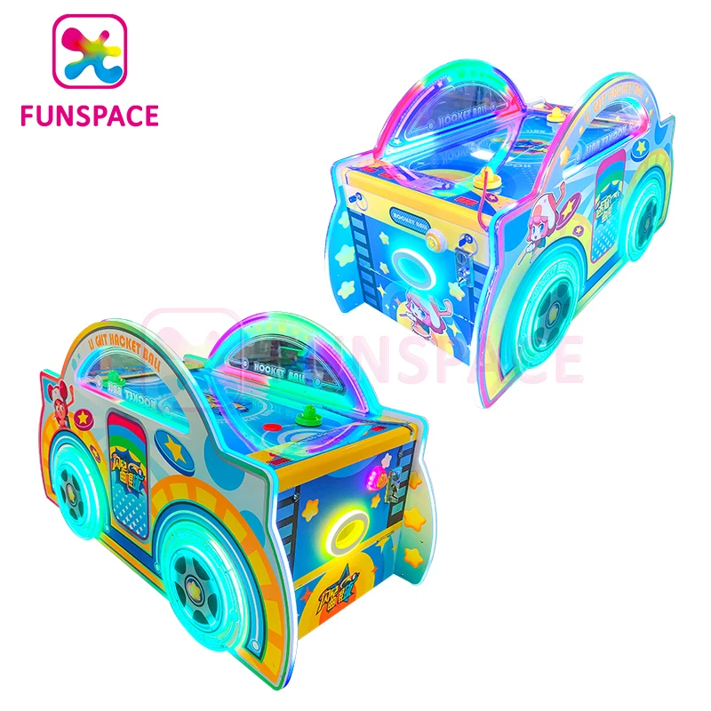 Funspace Arcade Game Machine Coin Operated Mini Air Hockey Kid Game Machine Air Hockey Table For Kids Play