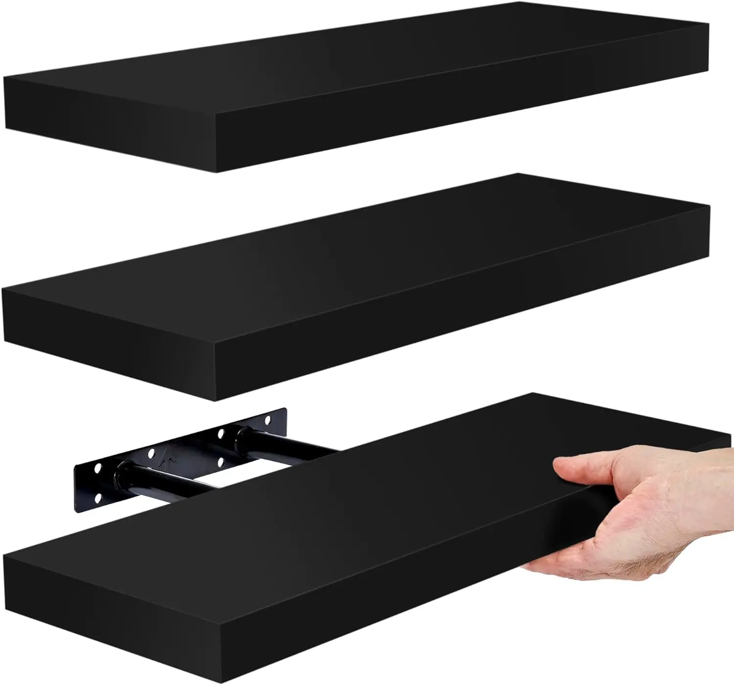 Custom Living Room Furniture Wall Shelf Living Room Decor Wood Wall Shelf Wood Floating Shelves For Wall